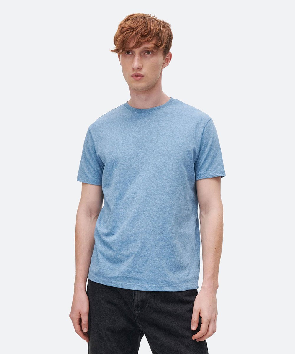 Melsvi vyriški marškinėliai